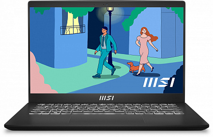 Ноутбук MSI Modern 14 C5M-012RU Ryzen 5 5625U 16Gb SSD512Gb AMD Radeon 14" IPS FHD (1920x1080) Windows 11 Home black WiFi BT Cam (9S7-14JK12-012)