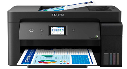 МФУ струйный Epson L14150 (C11CH96403/96502/96505) A3 Duplex Net WiFi черный