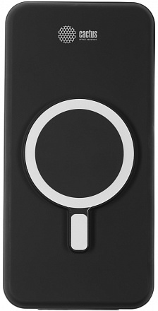 Мобильный аккумулятор Cactus CS-PBFSRT-10000 10000mAh 4.5A беспров.зар. черный