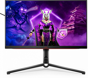 Монитор AOC 31.5" Gaming AG324UX черный IPS LED 1ms 16:9 HDMI M/M матовая HAS Piv 350cd 178гр/178гр 3840x2160 144Hz G-Sync FreeSync Premium VGA DP 4K USB 10кг