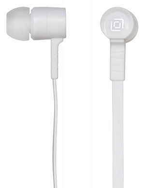 Наушники вкладыши Оклик HP-S-220 1.1м белый проводные в ушной раковине (D2-1W)