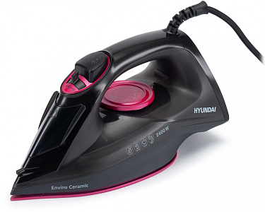 Утюг Hyundai H-SI01559 2400Вт черный/розовый