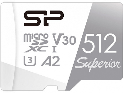Флеш карта microSDXC 512GB Silicon Power SP512GBSTXDA2V20 Superior V30 A2 w/o adapter