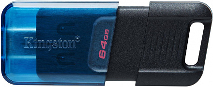 Флеш Диск Kingston 64Gb DataTraveler 80 M Type-C DT80M/64GB USB3.2 черный