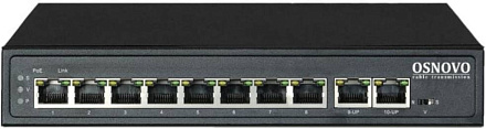 Коммутатор Osnovo SW-21000/A(120W) 8PoE 120W неуправляемый