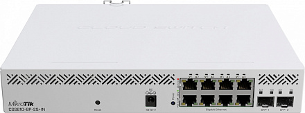 Коммутатор MikroTik CSS610-8P-2S+IN 8x1Гбит/с 2SFP+ 8PoE 8PPoE 140W управляемый