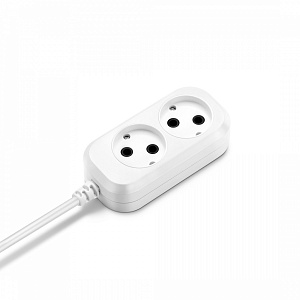 Сетевой удлинитель Buro BU-PSL2.3/W 3м (2 розетки) белый (пакет ПЭ)