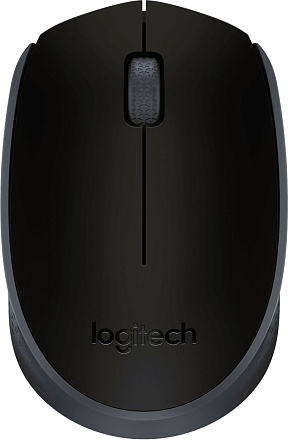 Мышь Logitech M171 черный/серый оптическая (1000dpi) беспроводная USB для ноутбука (2but)