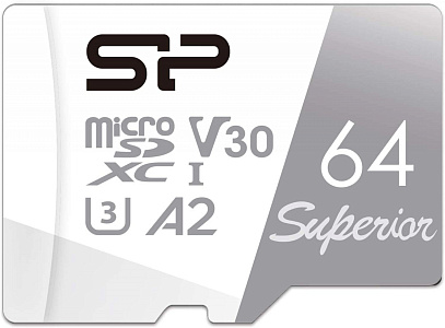 Флеш карта microSDXC 64GB Silicon Power SP064GBSTXDA2V20SP Superior + adapter