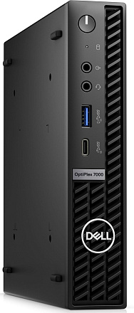 ПК Dell Optiplex 7000 Micro i7 12700T (1.4) 16Gb SSD512Gb UHDG 770 Linux Ubuntu GbitEth WiFi BT 260W мышь клавиатура черный (7000-7650)