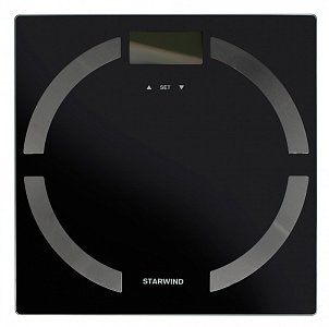 Весы напольные электронные Starwind SSP6051 макс.180кг черный