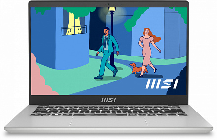 Ультрабук MSI Modern 14 C12MO-690RU Core i3 1215U 8Gb SSD256Gb Intel UHD Graphics 14" IPS FHD (1920x1080) Windows 11 Professional silver WiFi BT Cam (9S7-14J111-690)