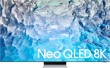 Телевизор QLED Samsung 75" QE75QN900BUXCE Series 9 нержавеющая сталь 8K Ultra HD 120Hz DVB-T2 DVB-C DVB-S2 USB WiFi Smart TV (RUS)