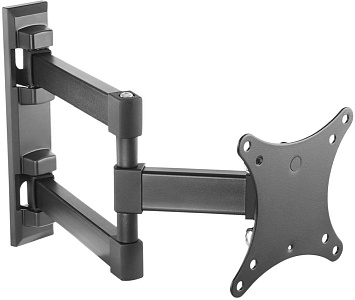 Кронштейн для телевизора Ultramounts UM893 черный 13"-27" макс.20кг настенный поворотно-выдвижной и наклонный