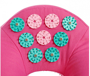 Массажная подушка Bradex KZ 0867 розовый/бирюзовый