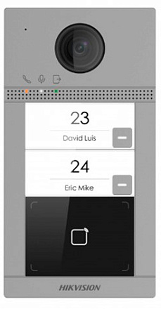 Видеопанель Hikvision DS-KV8213-WME1(B)/Flush цветной сигнал цвет панели: серый