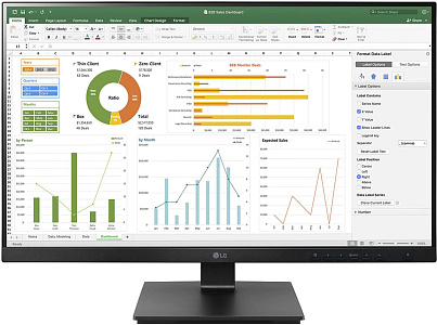 Монитор LG 23.8" 24BN650Y-B.AED черный IPS LED 16:9 DVI HDMI M/M матовая HAS Piv 250cd 178гр/178гр 1920x1080 75Hz DP FHD USB 5.7кг