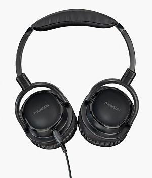 Наушники мониторные Thomson HED4508 8м черный проводные оголовье (00132652)