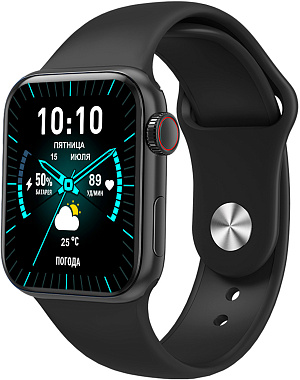 Смарт-часы SunWind SW50 38мм 1.75" TFT корп.черный рем.черный (SW50B)