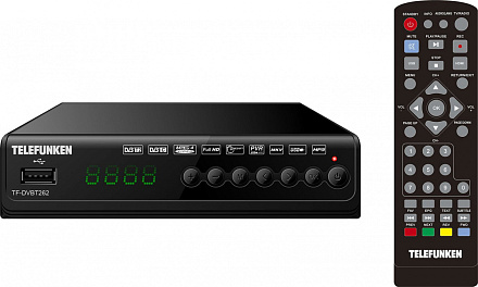 Ресивер DVB-T2 Telefunken TF-DVBT262 черный