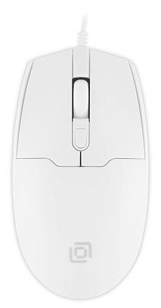 Мышь Оклик 147M белый оптическая (2000dpi) USB (4but)