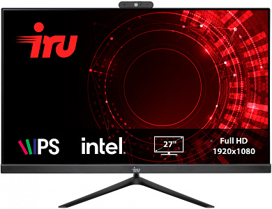 Моноблок IRU Office 27IH5PA 27" Full HD i5 11400 (2.6) 8Gb SSD512Gb UHDG 730 CR Free DOS GbitEth WiFi BT 120W Cam черный 1920x1080