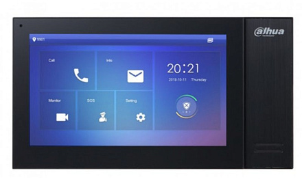 Видеодомофон Dahua DHI-VTH2421FB-P черный