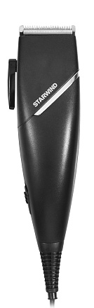 Машинка для стрижки Starwind SBC1711 черный/серебристый 3Вт (насадок в компл:4шт)