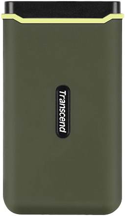 Накопитель SSD Transcend USB-C 500Gb TS500GESD380C темно-зеленый
