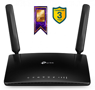 Роутер беспроводной TP-Link Archer MR400 AC1200 10/100BASE-TX/4G cat.4 черный