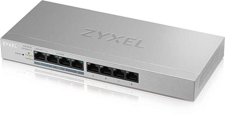 Коммутатор Zyxel GS1200-8HP v2 GS1200-8HPV2-EU0101F 8x1Гбит/с 4PoE 4PoE+ 60W управляемый