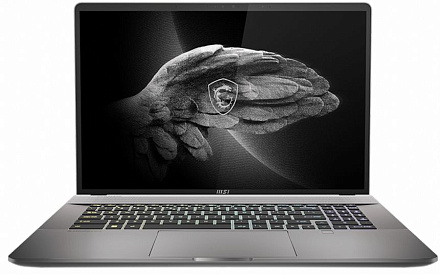 Ноутбук MSI Creator Z17 A12UHST-258RU Core i9 12900H 64Gb SSD2Tb NVIDIA GeForce RTX3080Ti 16Gb 17.3" IPS Touch QHD+ (2560x1440) Windows 11 Home grey WiFi BT Cam (9S7-17N112-258)