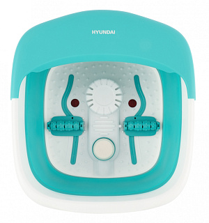 Гидромассажная ванночка для ног Hyundai H-FB4551 60Вт белый/бирюзовый