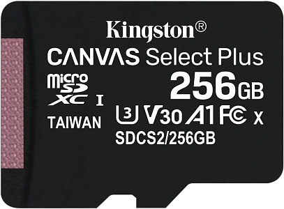 Флеш карта microSDXC 256GB Kingston SDCS2/256GBSP Canvas Select Plus w/o adapter