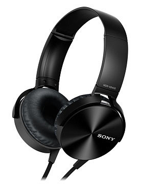 Гарнитура накладные Sony MDR-XB450 1.2м черный проводные оголовье (MDR-XB450AP)