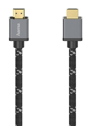 Кабель аудио-видео Hama H-205240 HDMI (m)/HDMI (m) 3м. позолоч.конт. черный/серый (уп.:1шт) (00205240)