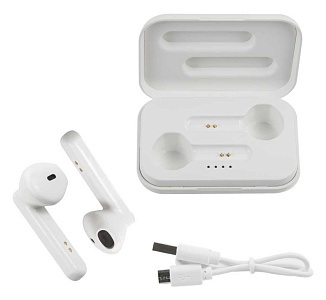 Гарнитура вкладыши Redline BHS-22 белый беспроводные bluetooth в ушной раковине (УТ000019149)