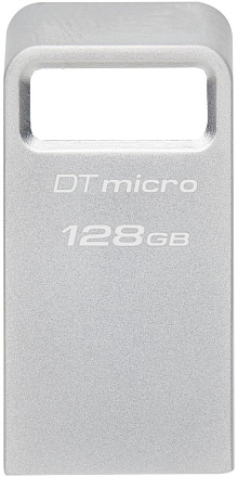 Флеш Диск Kingston 128GB DataTraveler Micro DTMC3G2/128GB USB3.2 серебристый