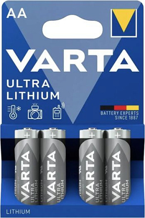 Батарея Varta Ultra FR6 BL4 Lithium AA (4шт)