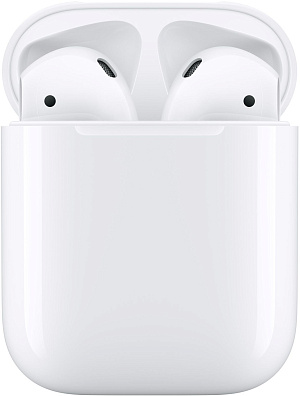 Гарнитура вкладыши Apple AirPods 2 A2032,A2031,A1602 белый беспроводные bluetooth в ушной раковине (MV7N2AM/A)