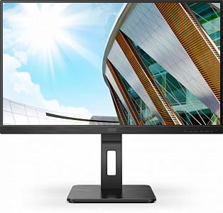 Монитор AOC 27" Professional Q27P2CA черный IPS LED 4ms 16:9 HDMI M/M матовая HAS Piv 300cd 178гр/178гр 2560x1440 75Hz DP 2K USB 6.3кг