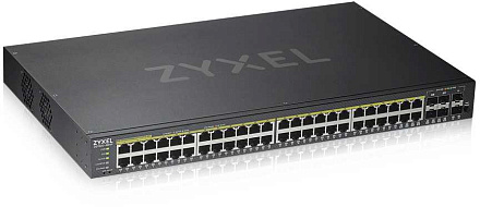 Коммутатор Zyxel NebulaFlex GS1920-48HP v2 GS192048HPV2-EU0101F 44x1Гбит/с 2SFP 48PoE 48PoE+ 375W управляемый