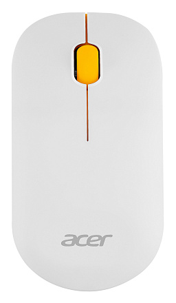 Мышь Acer OMR200 желтый оптическая (1200dpi) беспроводная USB для ноутбука (2but)