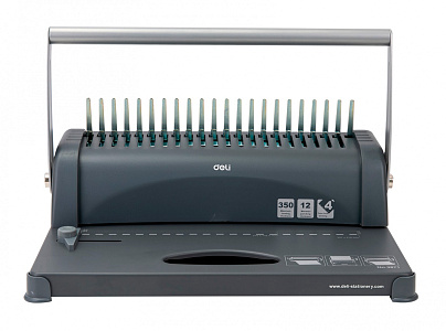 Переплетчик Deli Easy E3871 A4/перф.12л.сшив/макс.350л./пластик.пруж. (10-16мм)