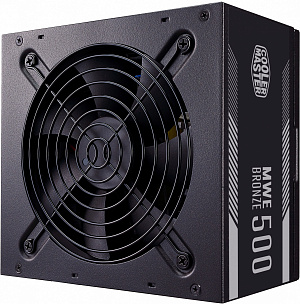 Блок питания Cooler Master ATX 500W MWE 500 Bronze V2 80+ bronze (20+4pin) APFC 120mm fan 6xSATA RTL